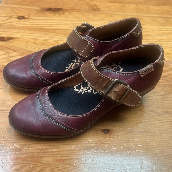 Pikolinos leather Mary Jane heels size 40 - Picture 3 of 12